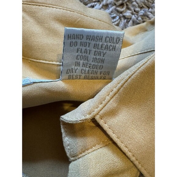 D-icon Men's Short Sleeve Shirt Size Medium Silk Viscose Embroidered Buttons - Picture 9 of 11